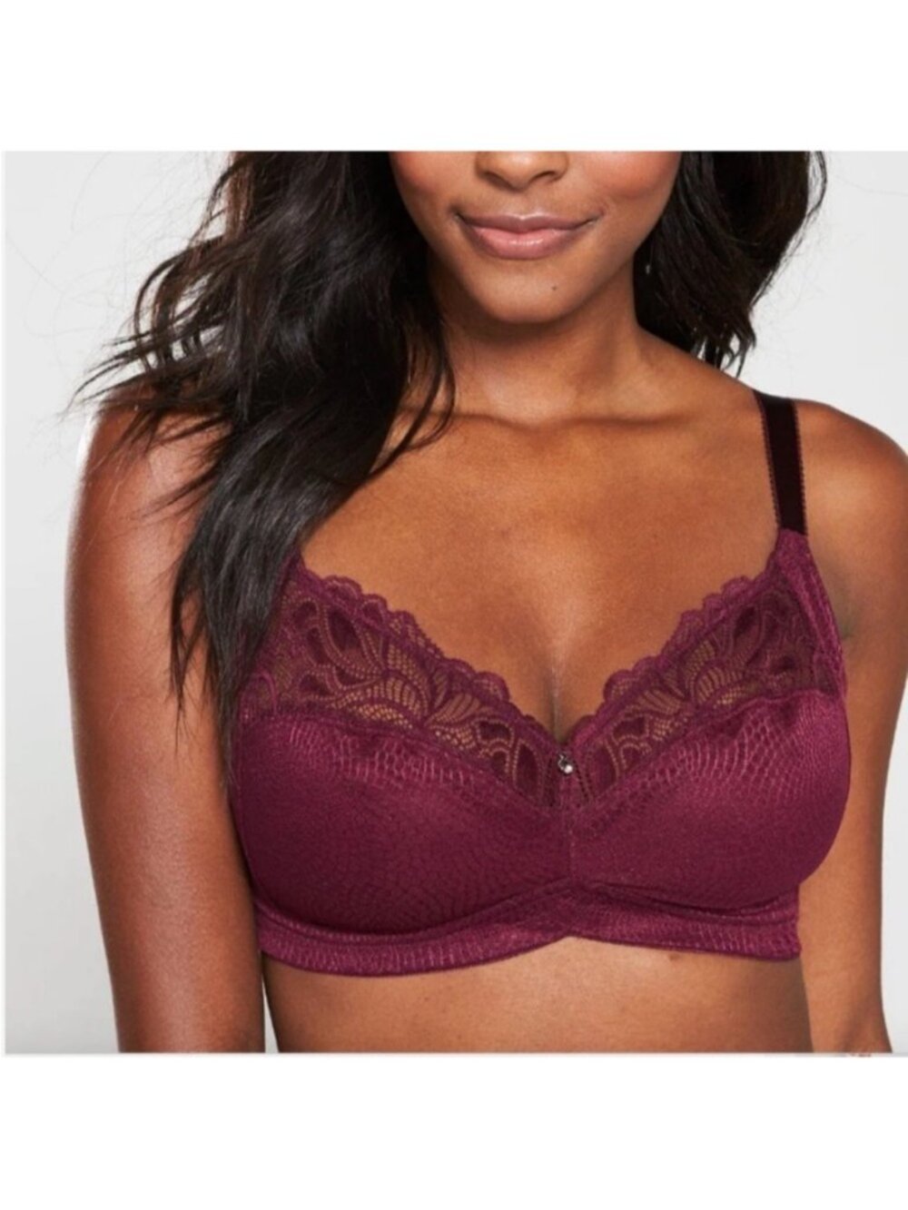Fantasie Memoir Soft Cup Wireless Bra FL3022 Black Cherry Wire Free size 30J